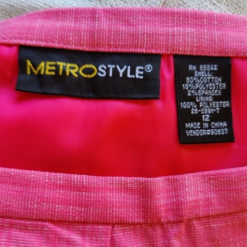 Pink Coral Mermaid Tulip Hem Midi Skirt Retro Pinup Coquette Waist 32 - Picture 5 of 6